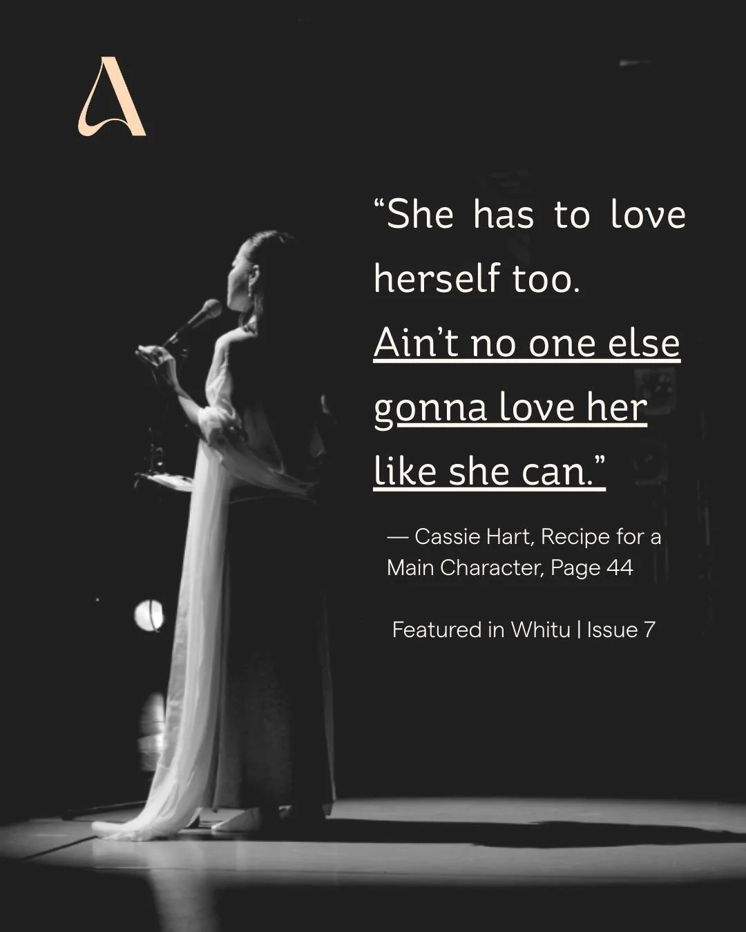 💫 From Whitu | Issue 7: a fierce, funny, and tender essay by Cassie Hart on reclaiming your spotlight. If you&rsquo;ve ever felt like a side character in your own story &mdash; this one&rsquo;s for you.
✨ Read it in full in the latest issue of Awa W