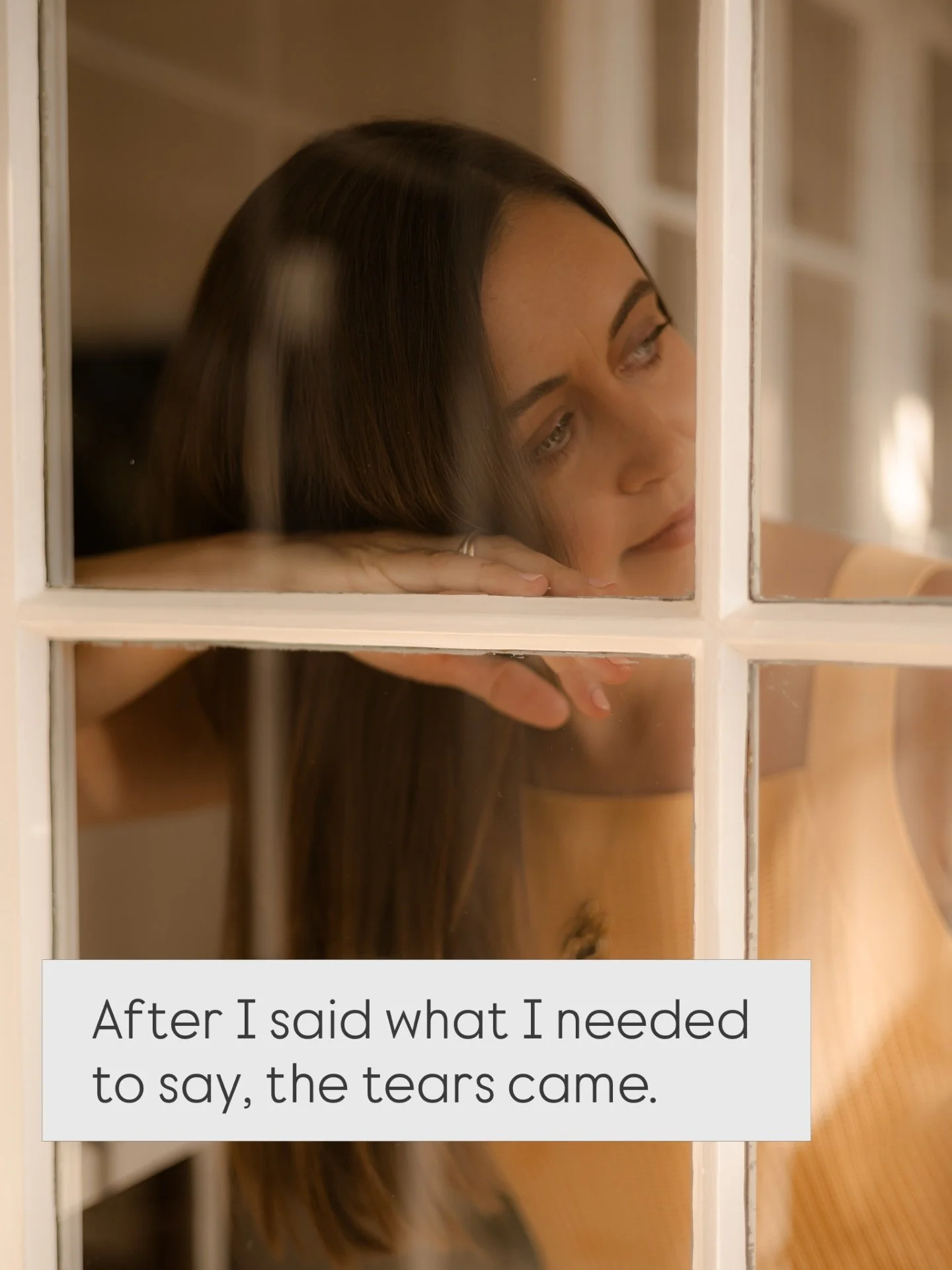 After I sent the message, the tears came immediately.⁣
⁣
The message said what I actually needed to say, asked for the clarity I needed, and trusted what I was noticing instead of talking myself out of it.⁣
⁣
What was really clear was that the tears 
