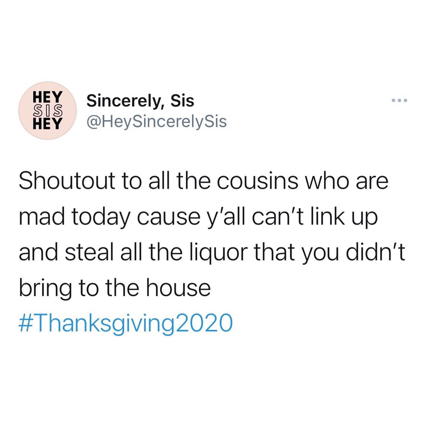 You know who you are 👀 #HappyThanksgiving #Thanksgiving2020 #sincerelysis #heysishey