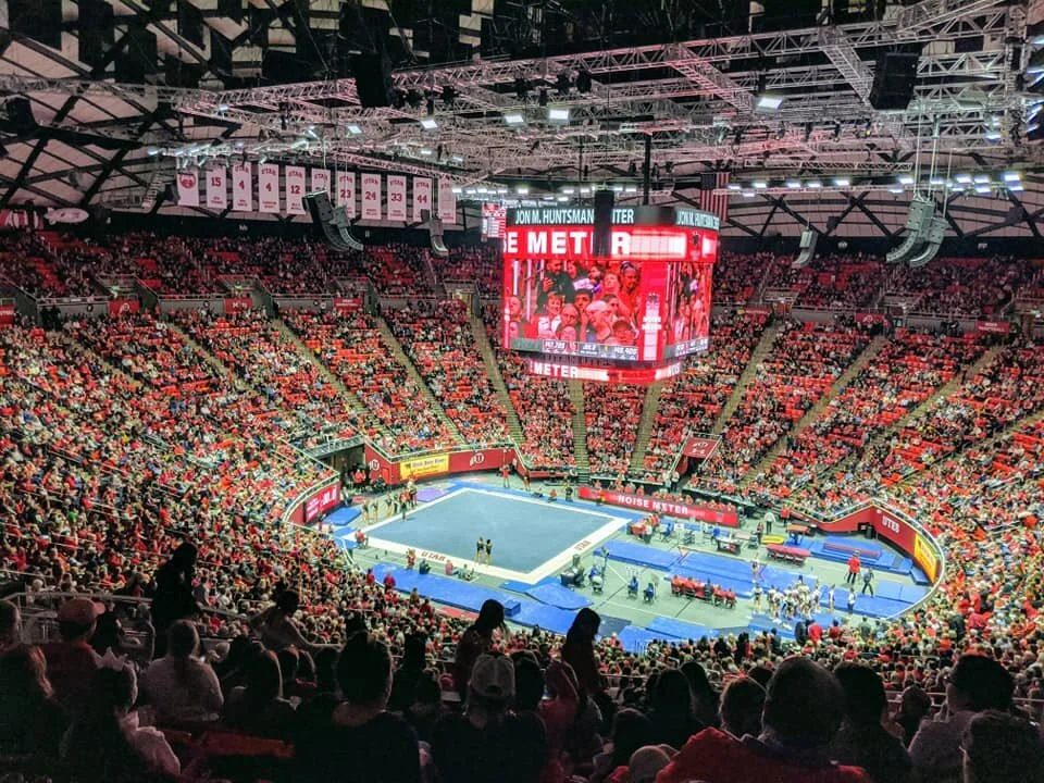 Gratitude Practice 2020 Day 21: GNO at the U of U Women’s Gymnastics with our besties. 