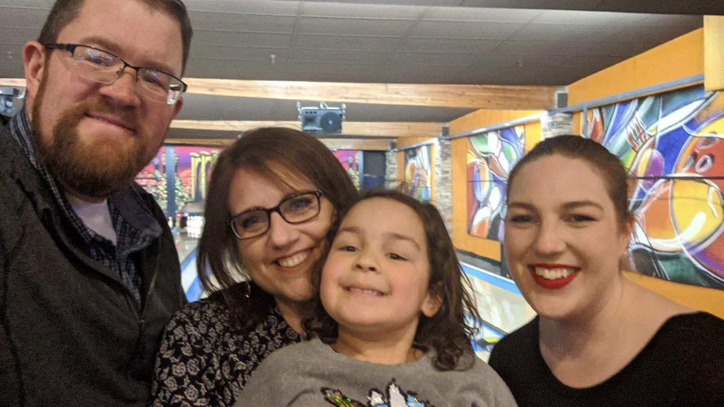 Gratitude Practice 2020 Day 40: Bowling with our Birth Mom