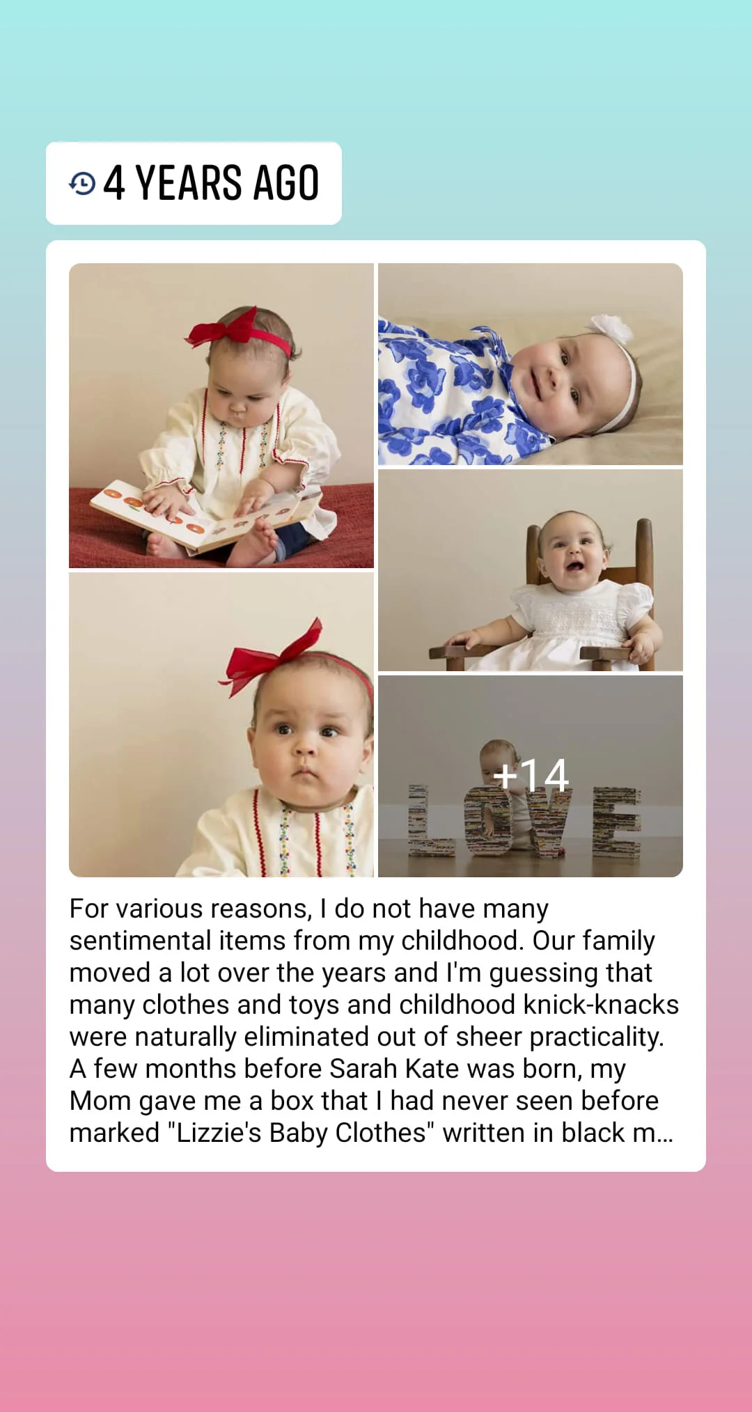 Gratitude Practice 2020 Day 59: My Baby Girl 
