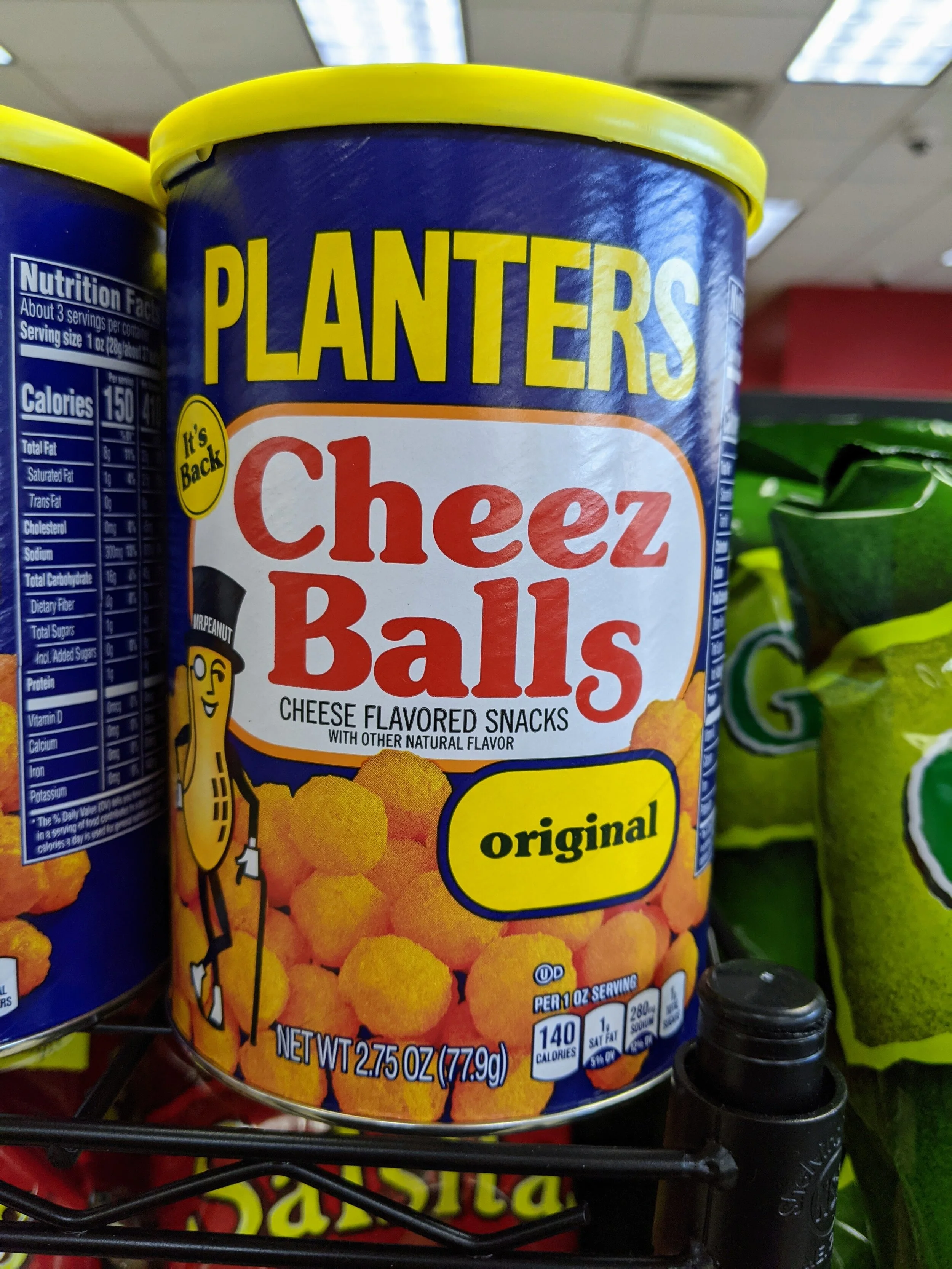 Gratitude Practice 2020 Day 303: Planters Original Cheese Balls 