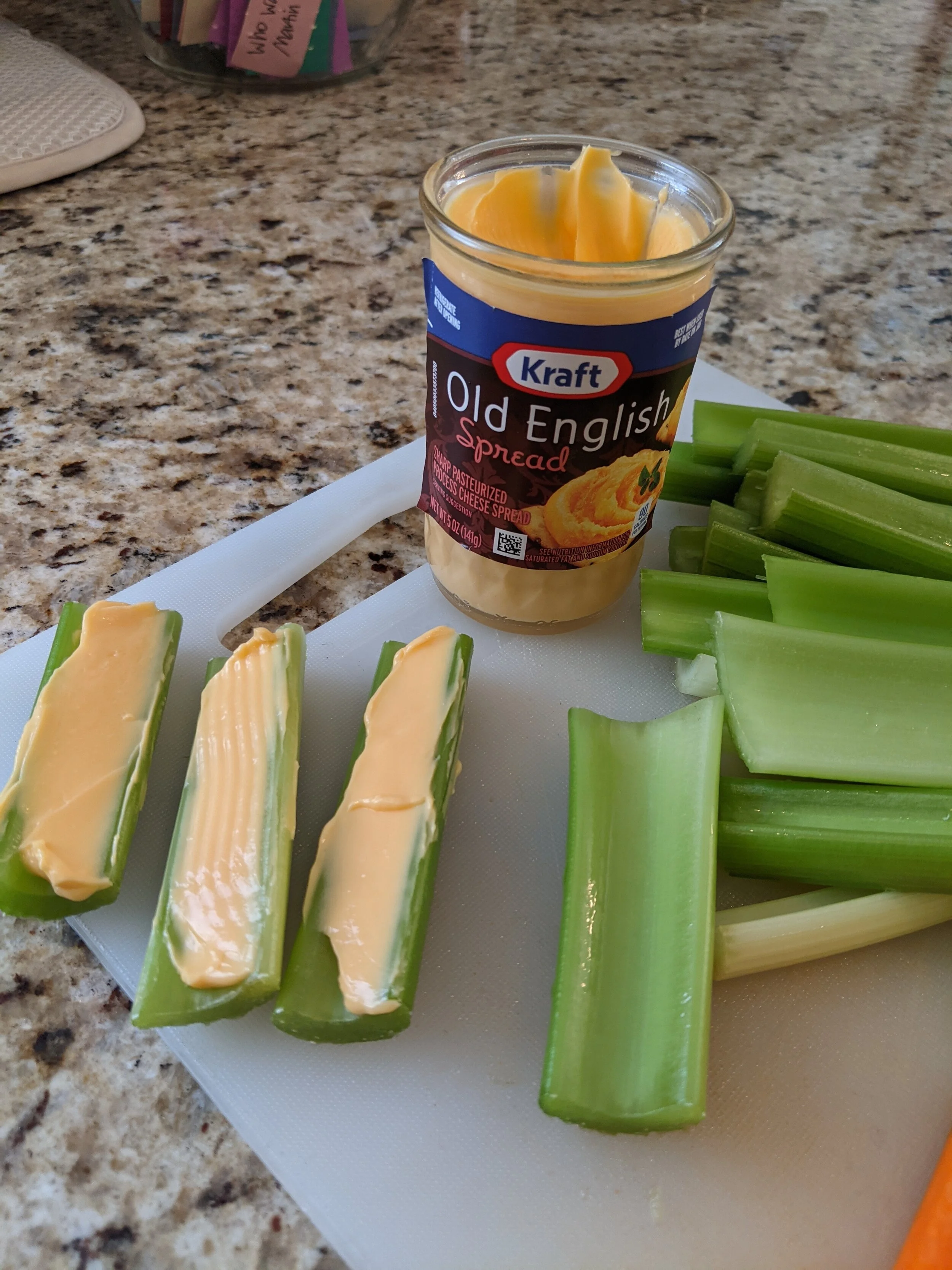 Gratitude Practice 2020 Day 229: Kraft Old English Cheese-like Spread