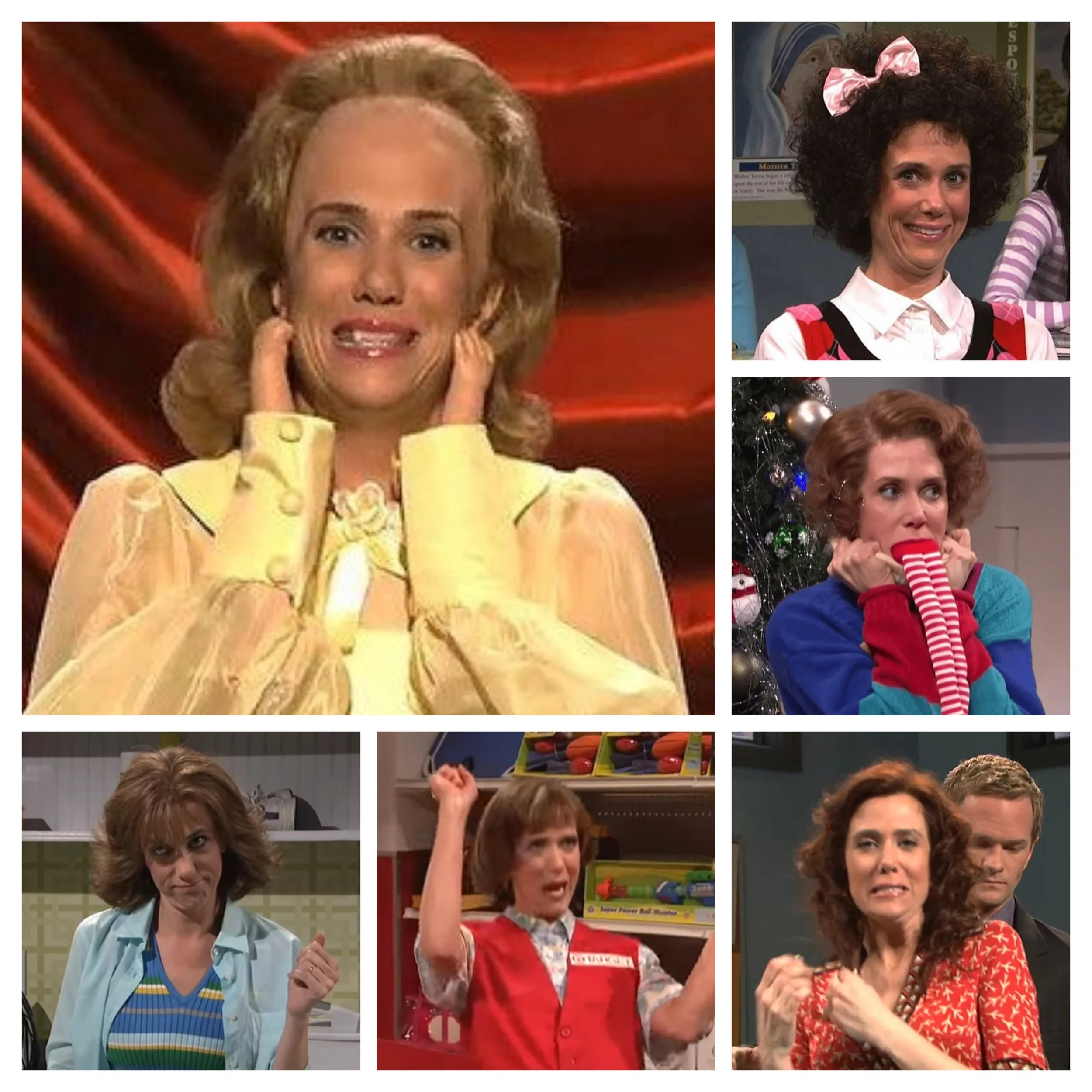 Gratitude Practice 2024 April 5: The Various Hilarious Kristen Wigg Characters.