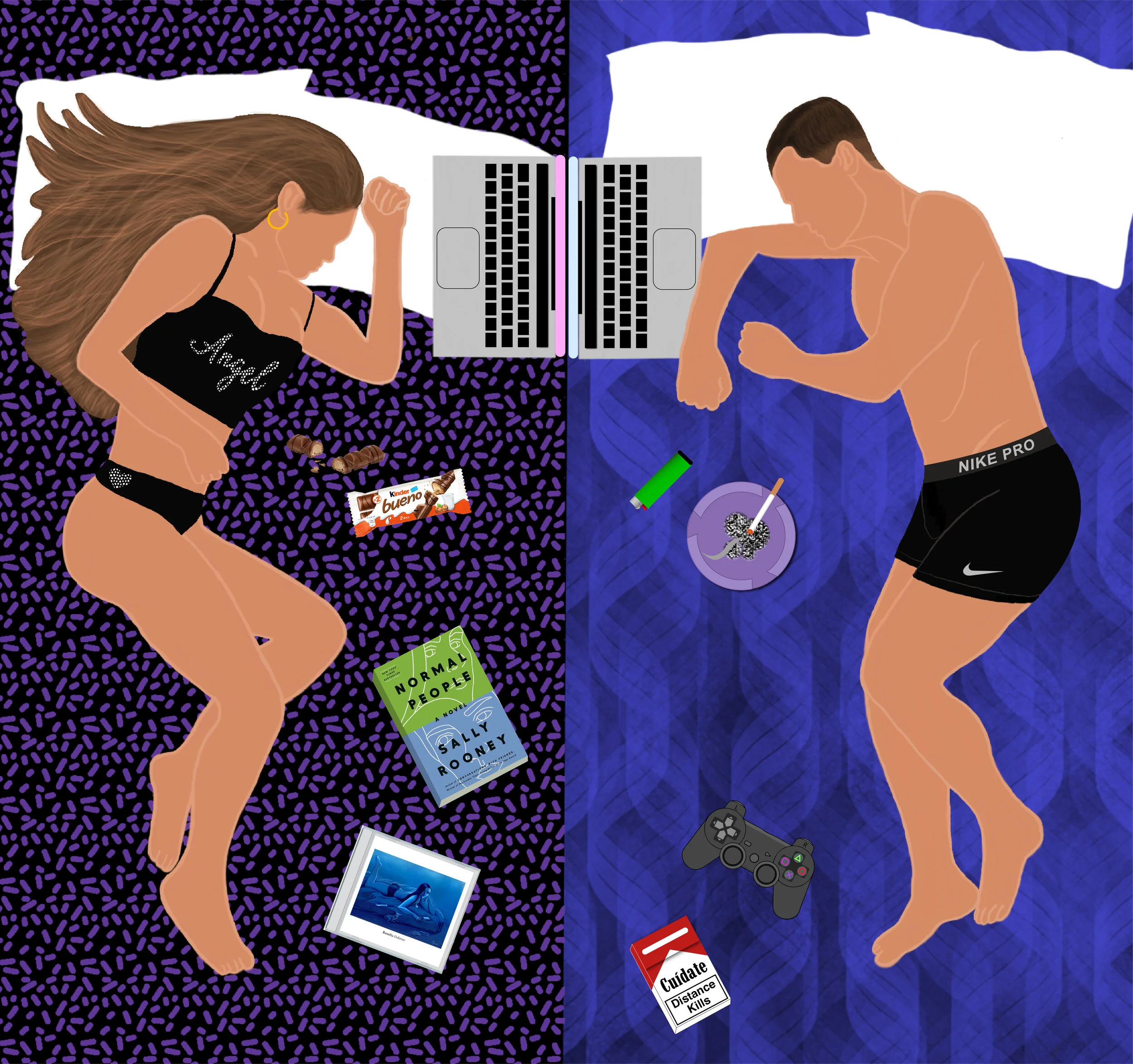 You Me And Quarintine (Digital Illustration)