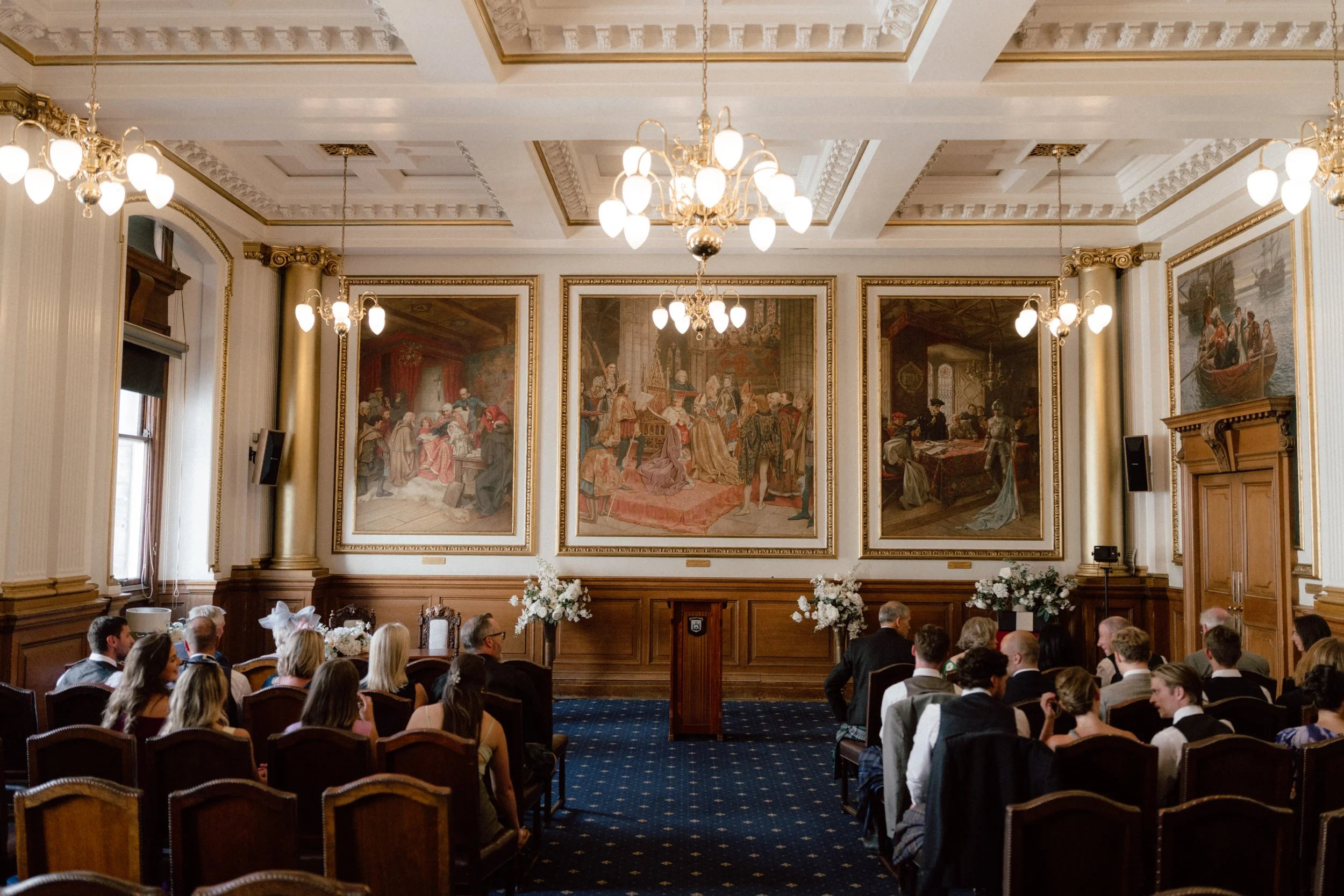 Edinburgh City Chambers Eurpoean Room Wedding Photography 11.jpg