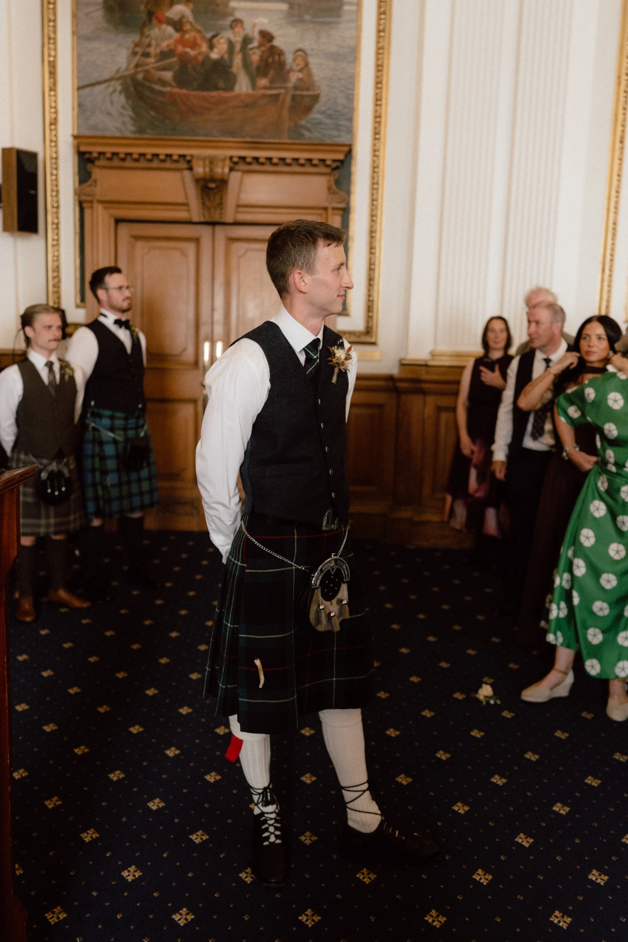 Edinburgh City Chambers Eurpoean Room Wedding Photography 14.jpg