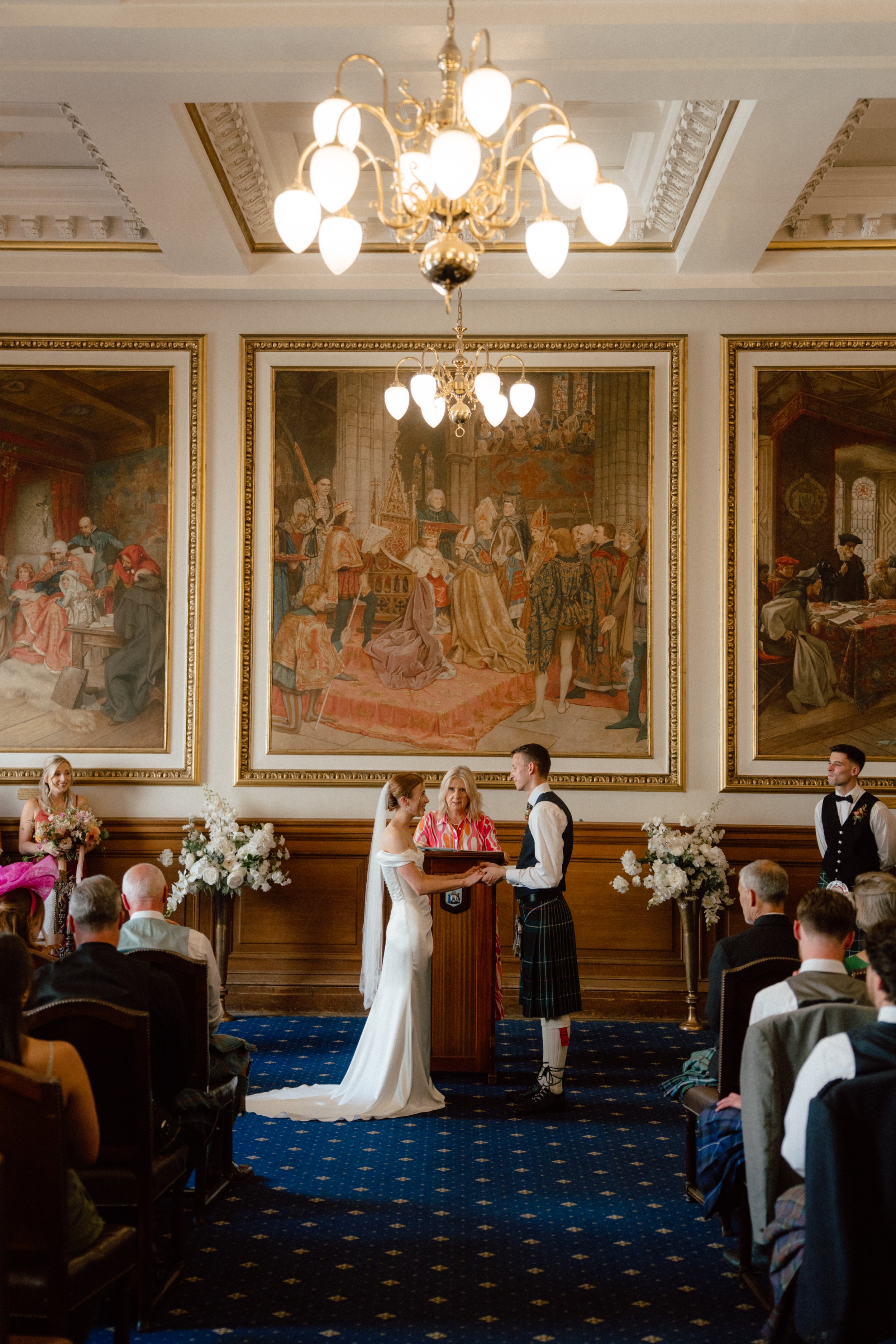 Edinburgh City Chambers Eurpoean Room Wedding Photography 22.jpg