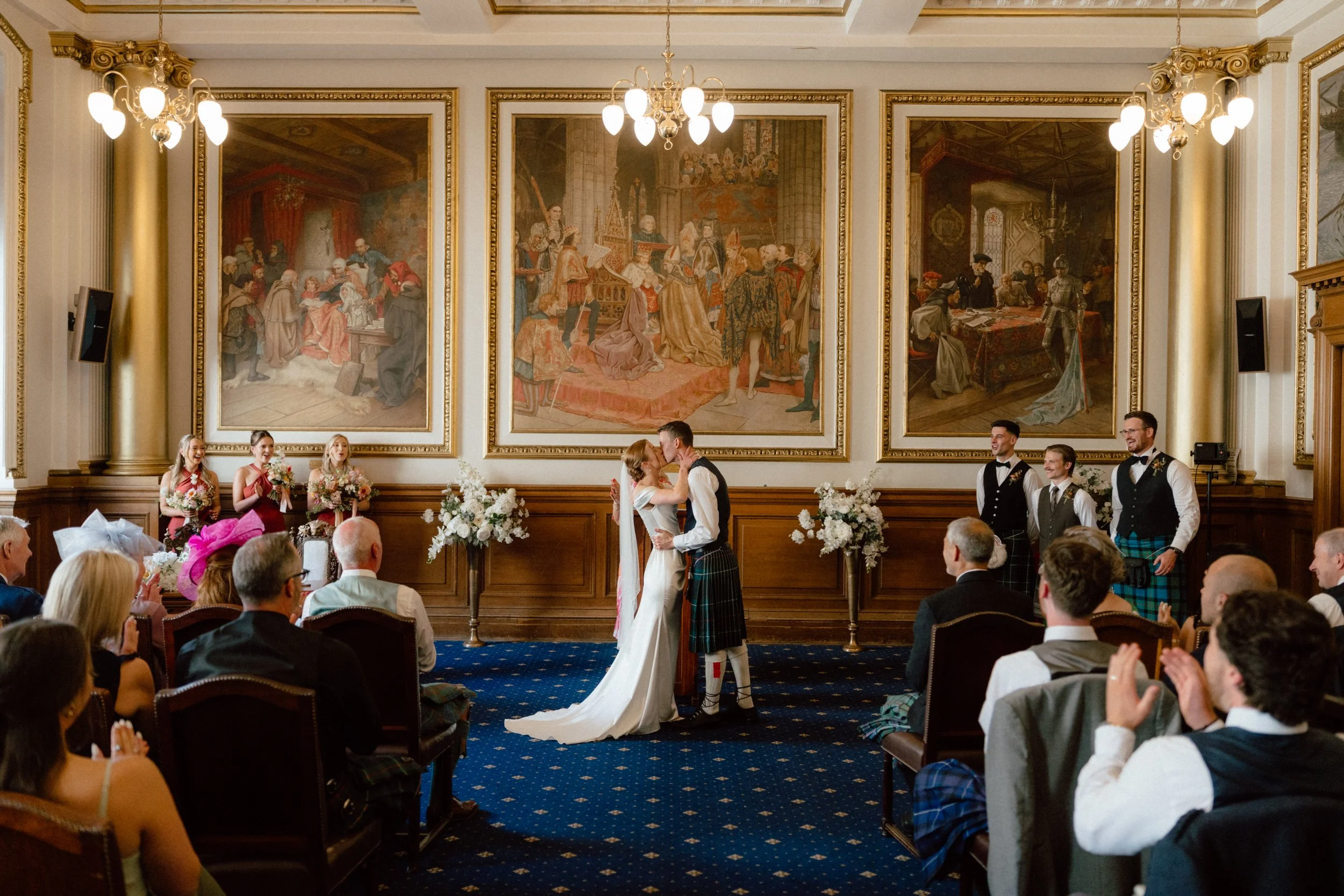 Edinburgh City Chambers Eurpoean Room Wedding Photography 25.jpg