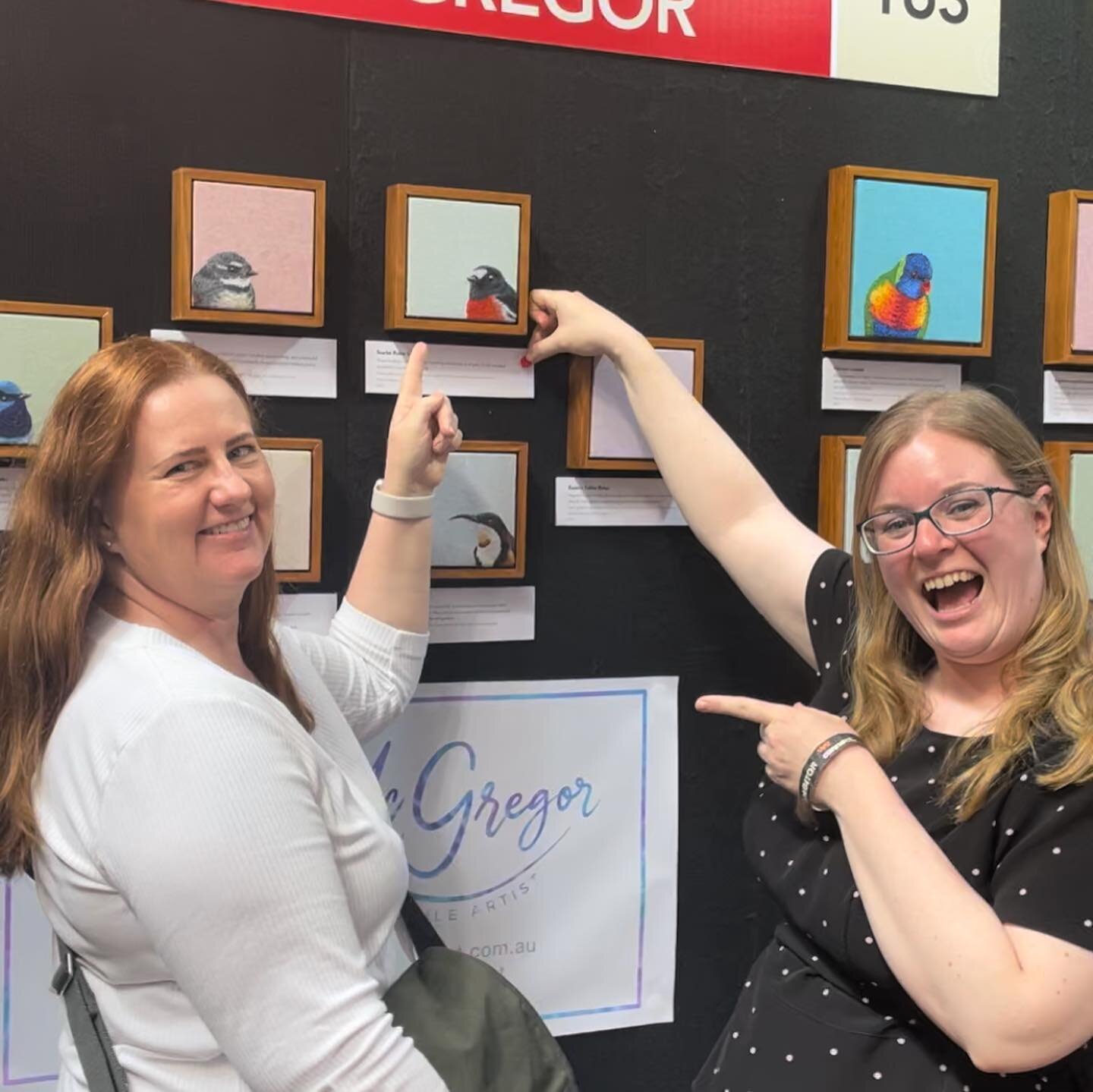 Wowie!! I&rsquo;m so stoked!! What an amazing second day as Guest Artist at the Australasian Quilt Convention,  I met so many more lovely people and caught up with old friends as well as getting to use three of my red dot stickers for the first time!