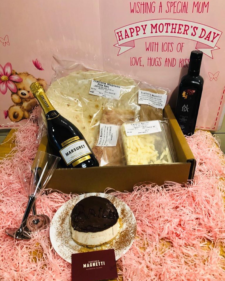 Looking for the perfect at home activity this Mother&rsquo;s Day? 

Introducing our Mother&rsquo;s Day box 🤩

Pizza Kit, Wine or Prosecco and homemade tiramisu desserts. 😉

Order yours now before they&rsquo;re gone. 👇

https://magnetti.ie/emporio-