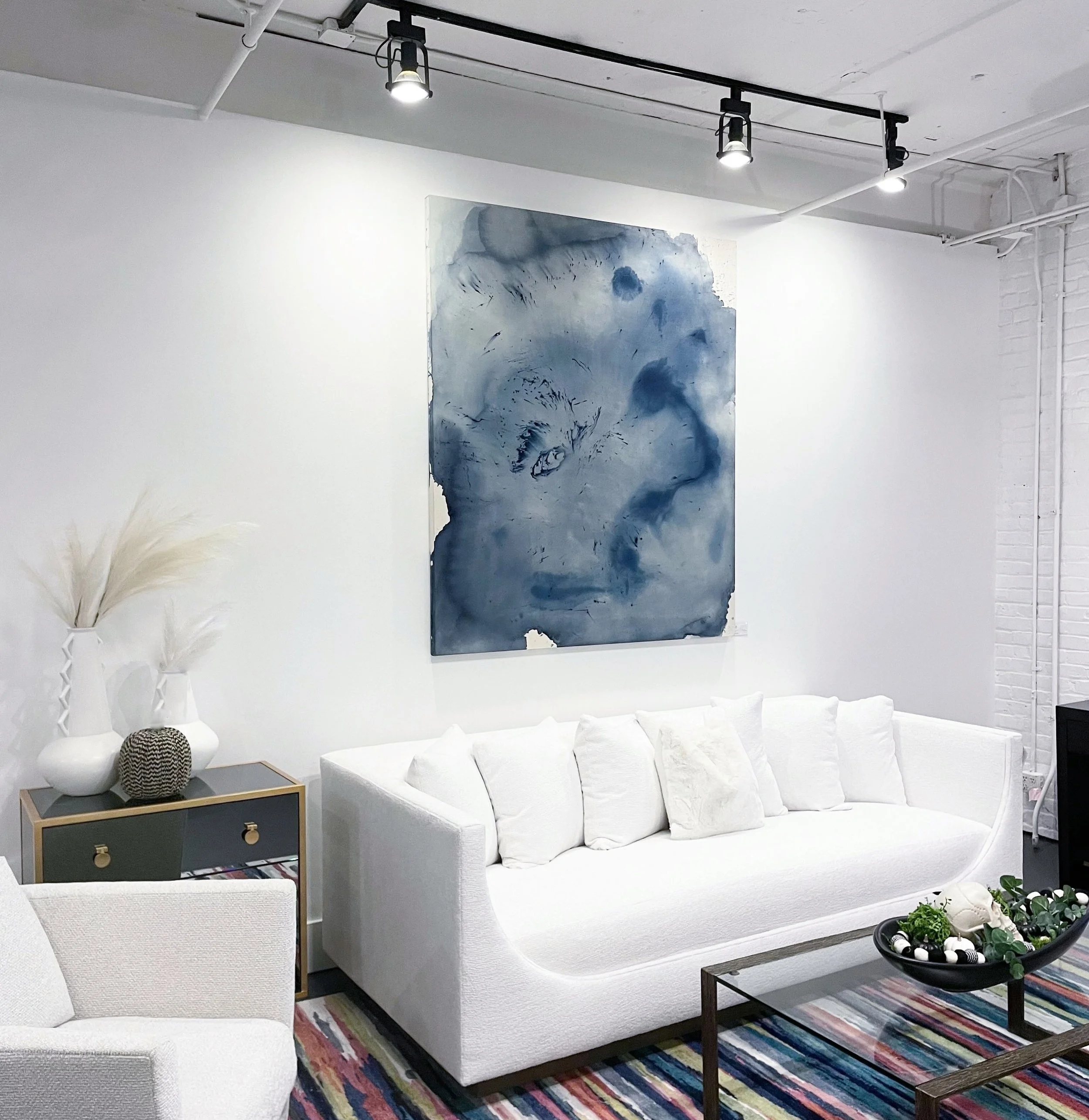 'Inhale...Exhale' 
78 1/2" x 57 1/2", 2024. 
Inquire for purchase