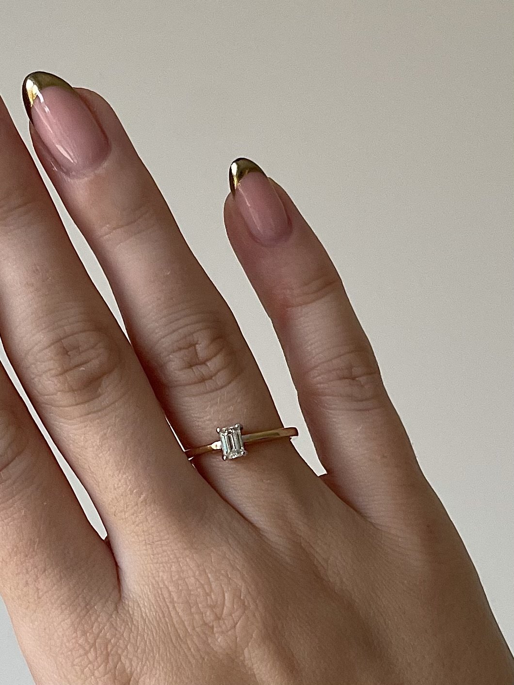 18ct baguette diamond ring