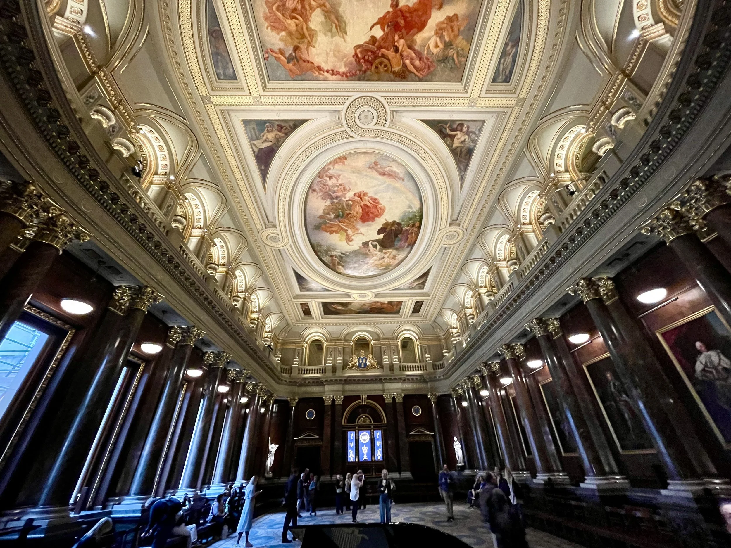 Warm yellow ceiling glow. Photo: Kalpesh Bulsara