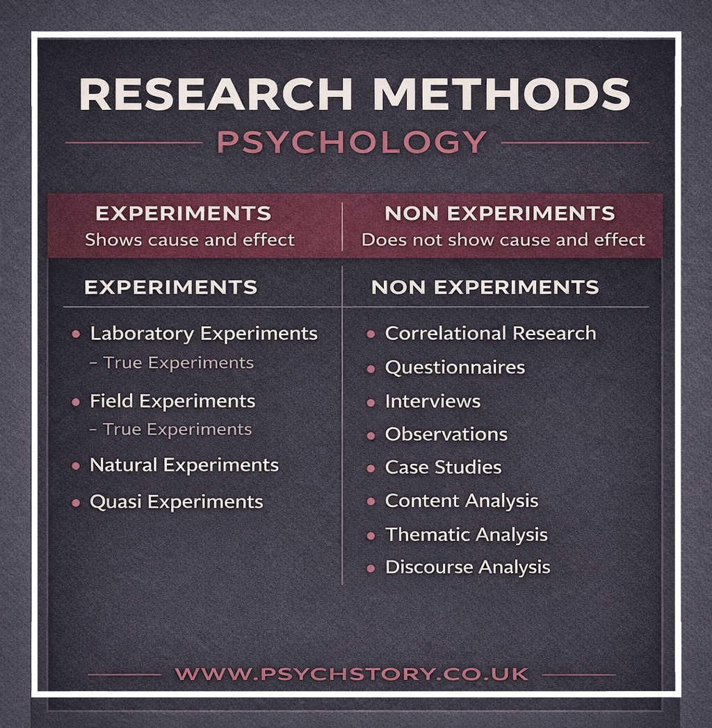 Testing Experiment Methods The Experimental Method A-level Psychology | True Experiments Explained ...