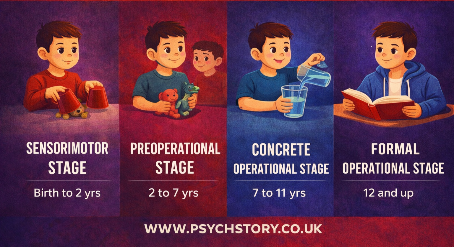 PIAGET’S STAGES  OF INTELLECTUAL DEVELOPMENT