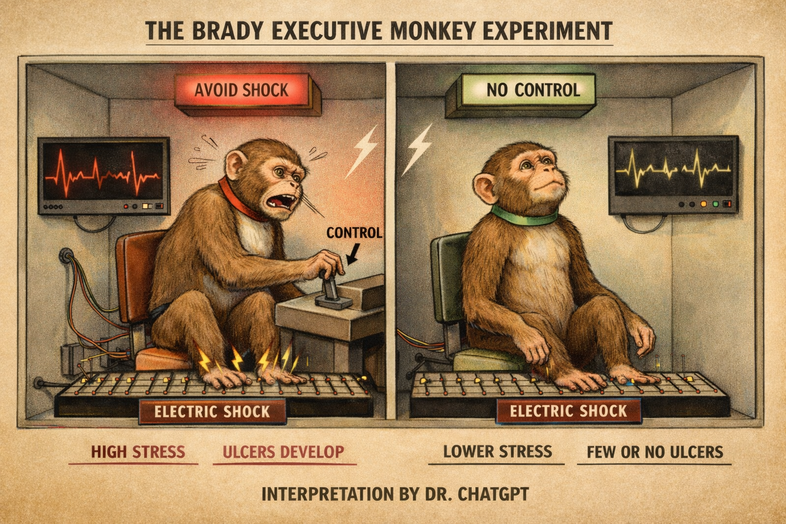 the executive monkey study by brady