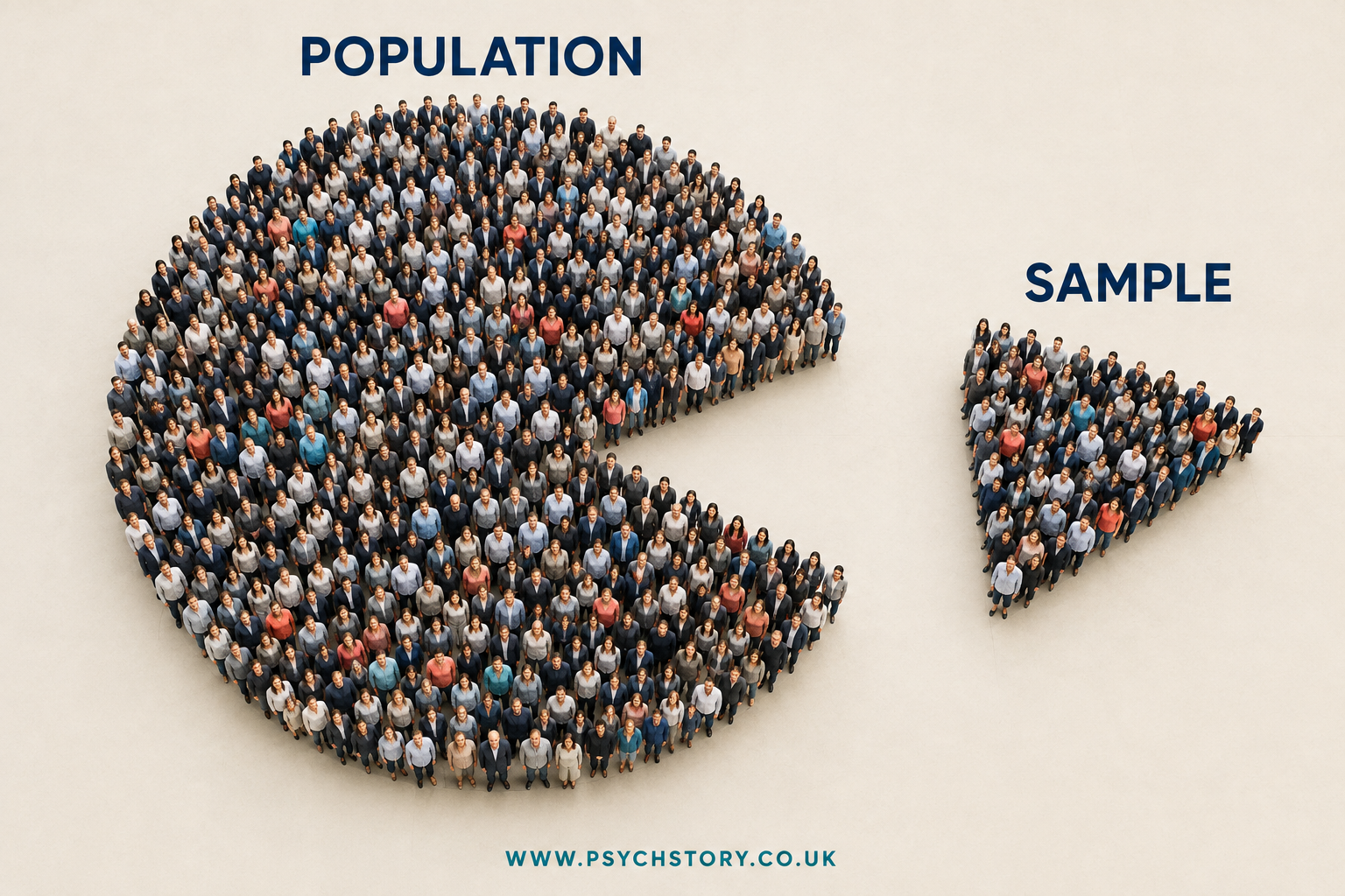 the difference between population and sample