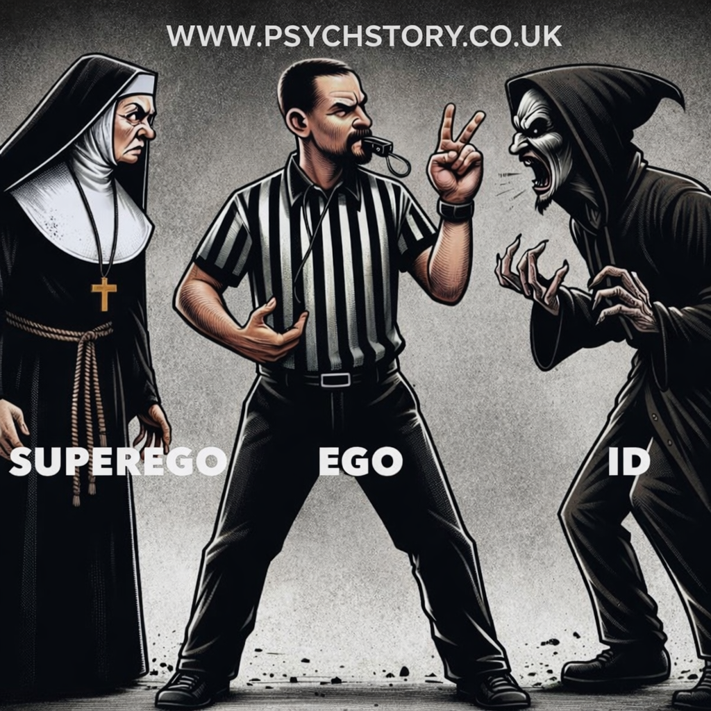 THE ID, THE EGO AND THE SUPEREGO