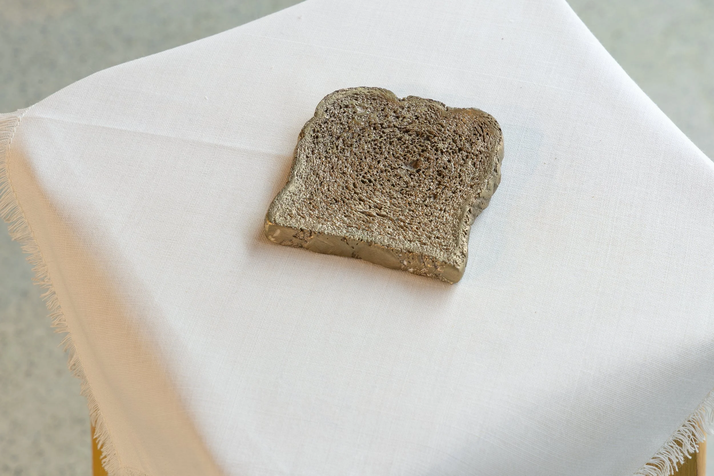 Bronze Sliced White. Photos by Jules Lister, for the national festival of making, Blackburn