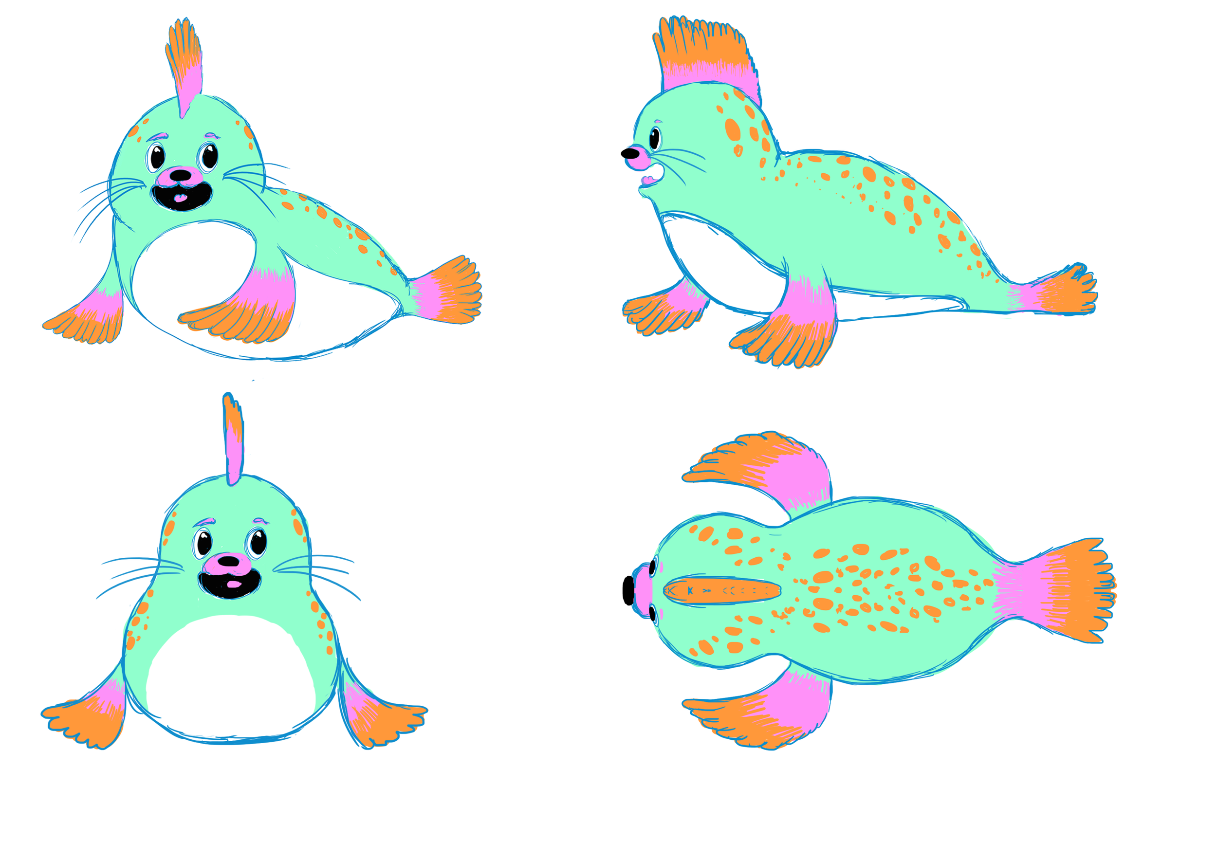 Slushy seal, a magic pet with the power to turn anything into an ice lolly 