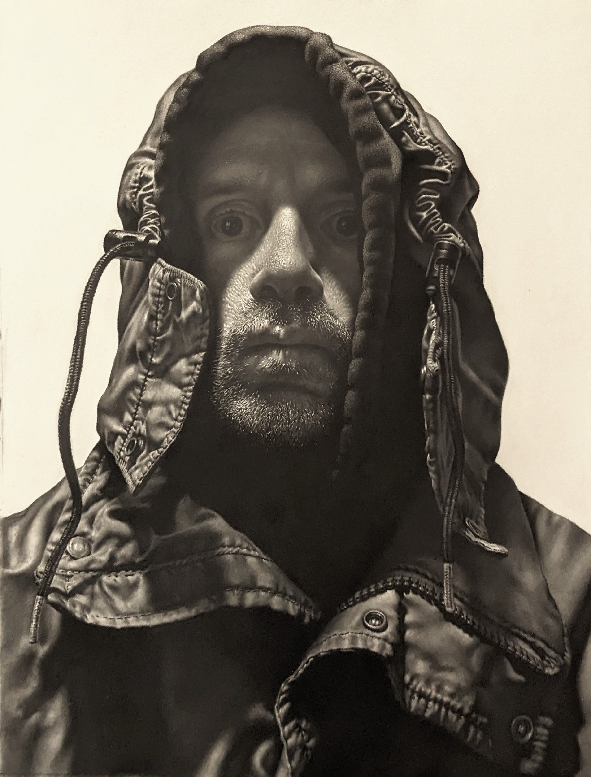 "Visitation", 22 x 17, graphite on paper