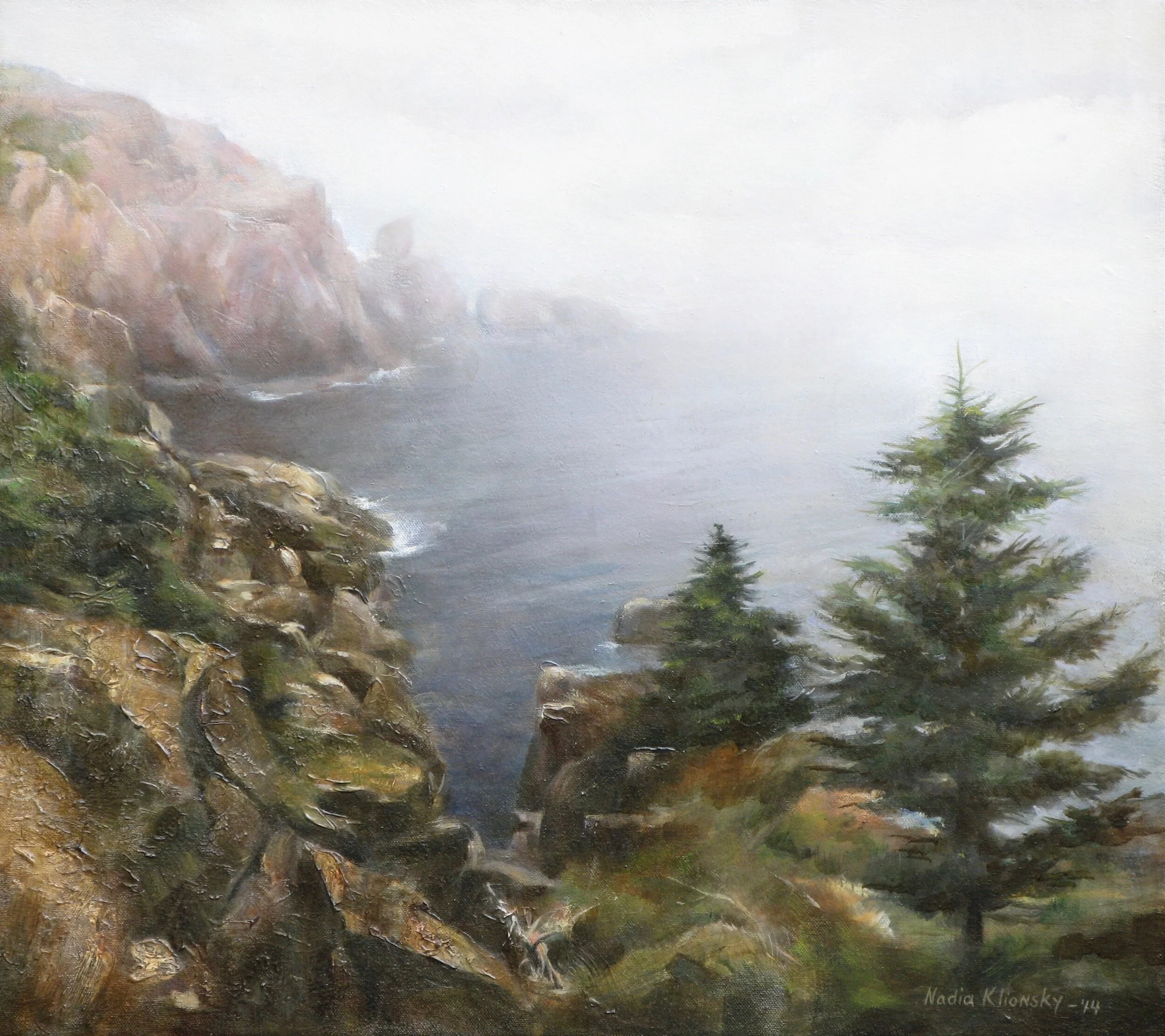   View From the Cliff , 18 x 20, Oil on Canvas 