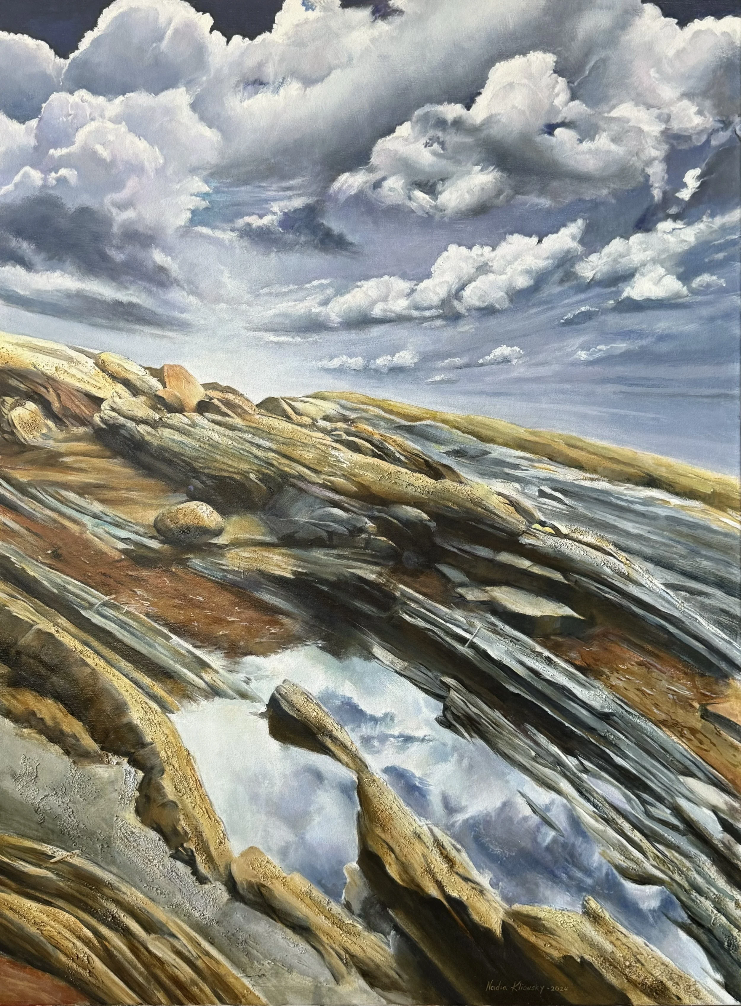   Embracing the Unknown,  48 x 36”, Oil on Canvas 