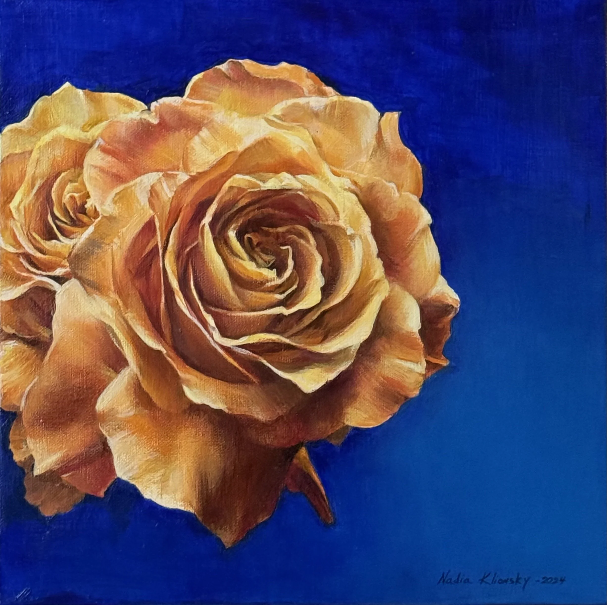   Bloom of Hope #2 , 12 × 12”, Oil on Canvas  