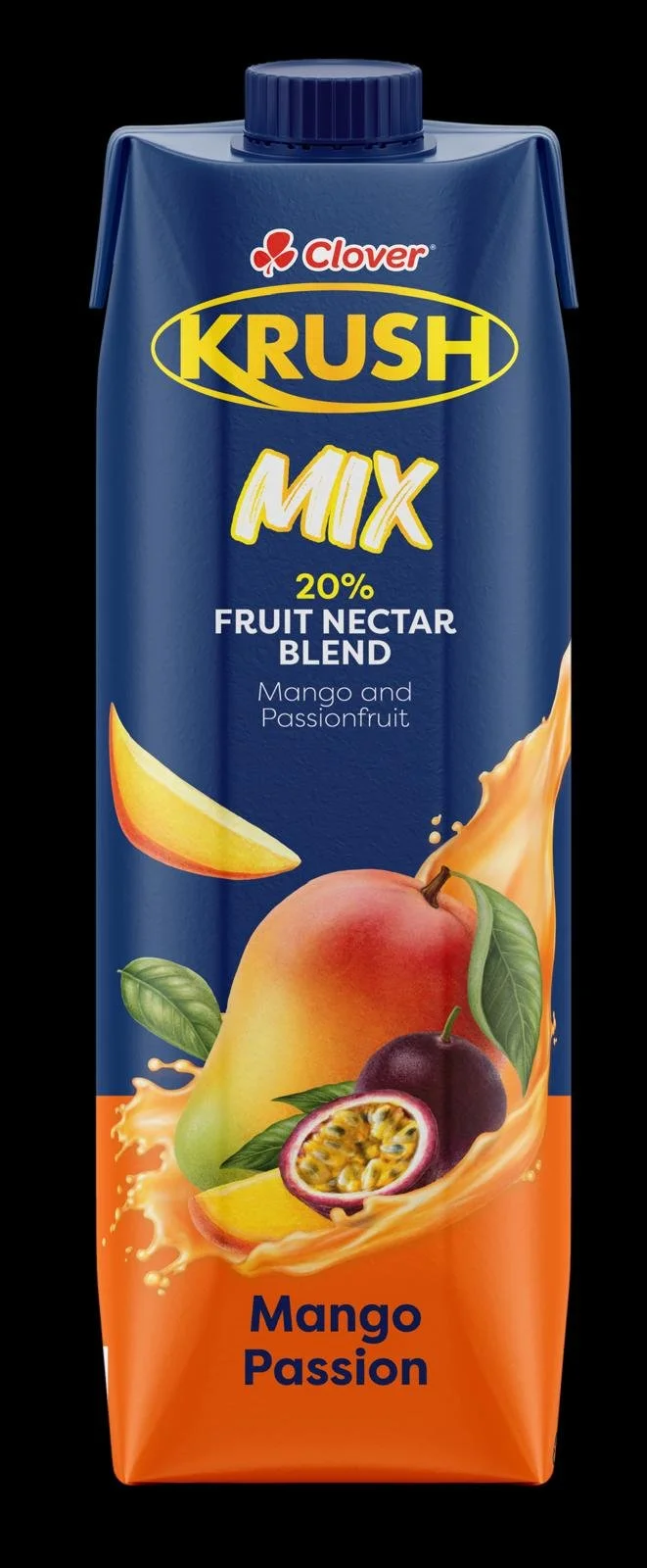 Clover - Krush - Mix - 20% Fruit Nectar Blend - Mango & Passionfruit
