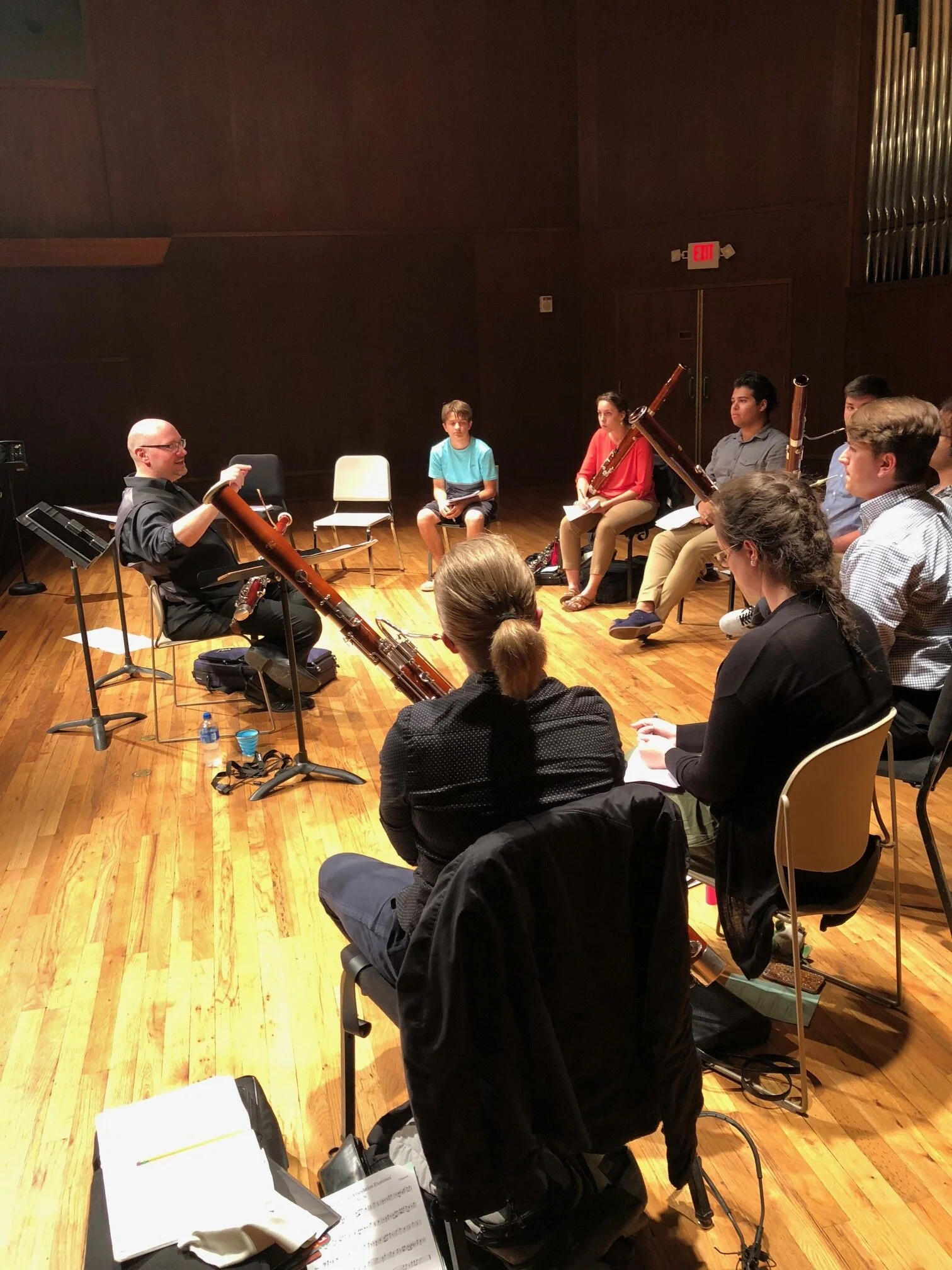 Working with the students at Baylor University