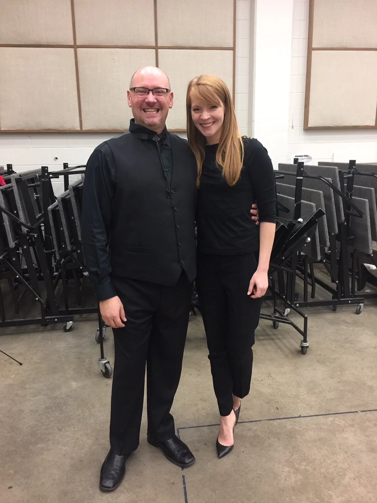 With friend and colleague, Dr. Laura Bennett Cameron at UT Arlington