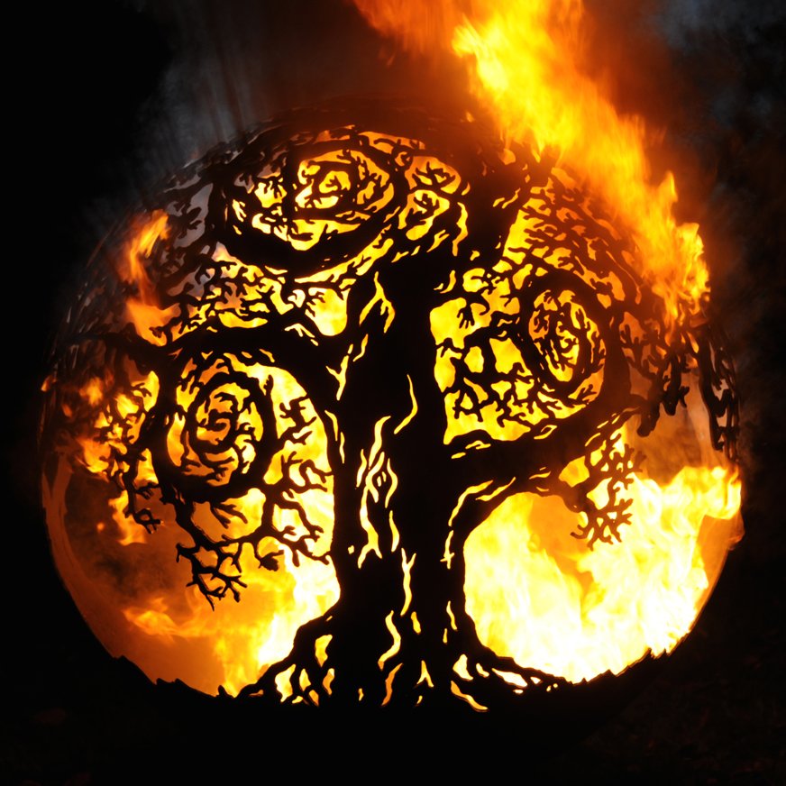 Twisted Tree Firepit Sphere