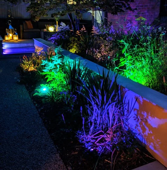 Garden lighting in Blackburn