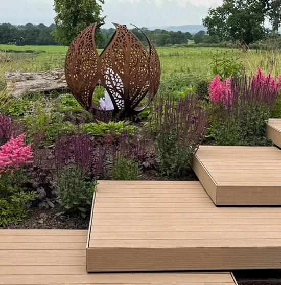 Corten steel water feature installers in Blackburn