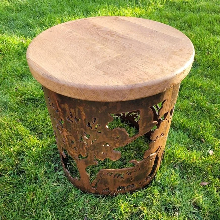 Carved Stool: Highland Design