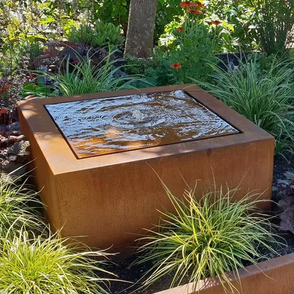 Corten Steel Standard Square Water Table