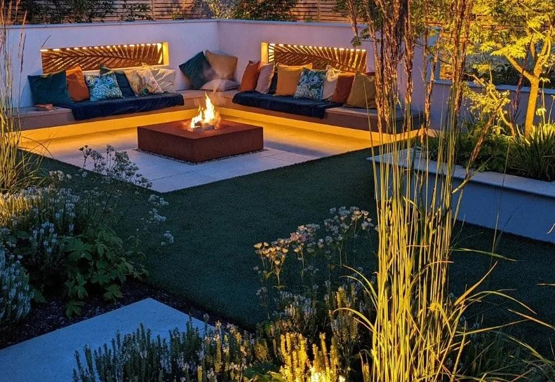 Family Garden Fire Pit Lancashire
