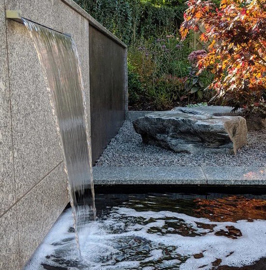 Stainless Steel Water Feature in Cheshire