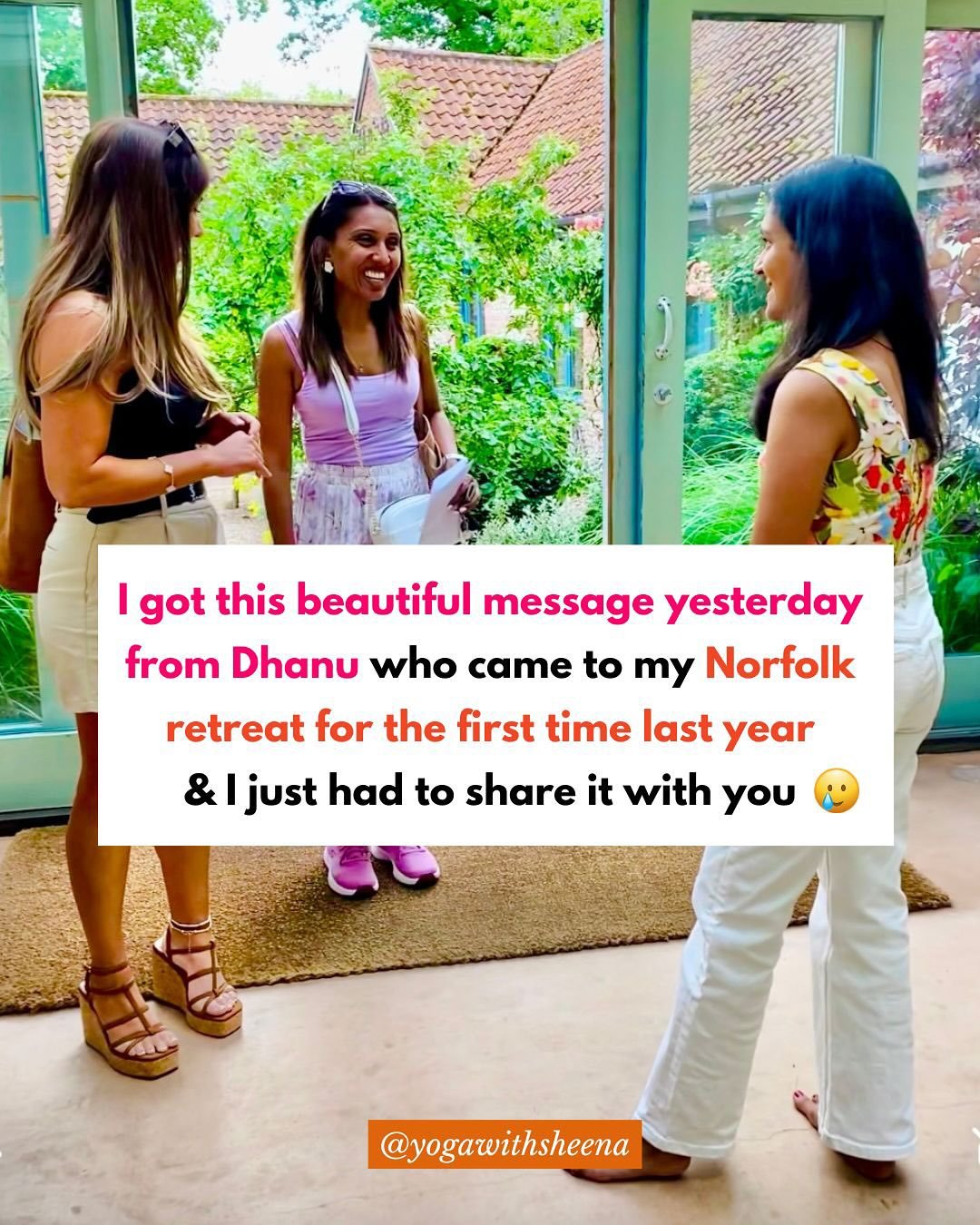 @velanivarsani thank you so much for allowing me to share your experience after the retreat 🙏🏽

It brings me so much joy to see you going out there &amp; making those things your wrote down on your intention card &amp; shared in our closing circle 