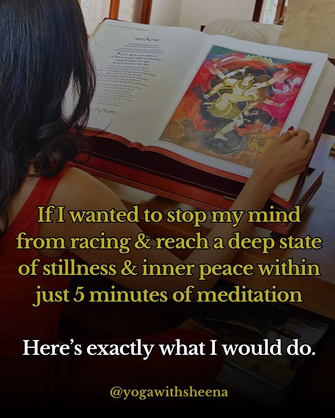 Meditation the way it&rsquo;s traditionally taught in India is so much deeper than just mindfulness.

If you only have a few minutes to practice - this is how you make that time count &amp; train yourself to go DEEP. 

More and more in my classes &am