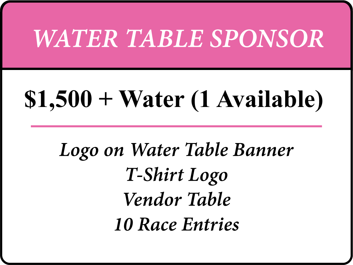 Water Table Sponsor