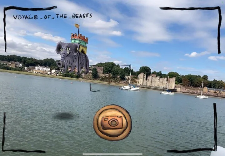 First few clips emerging from our ‘Voyage of the Ancient Beasts’ AR beast hunting boat trip last weekend as part of the fab lineup for @electricmedway ! Had a fab time on the boat and great to see people interacting with the tech and seei