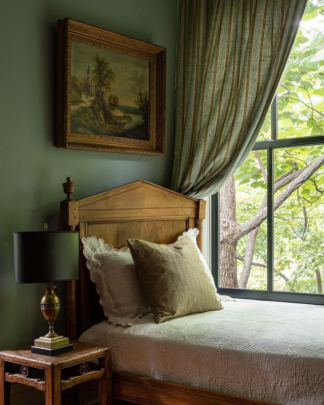 #Repost @elledecor &quot;This French Directoire daybed is the coziest spot to devour a good novel over a cup of coffee&mdash;not to mention the stunning Blue Ridge Mountain view. This historic Queen Anne Victorian is the end product of a two-year-lon