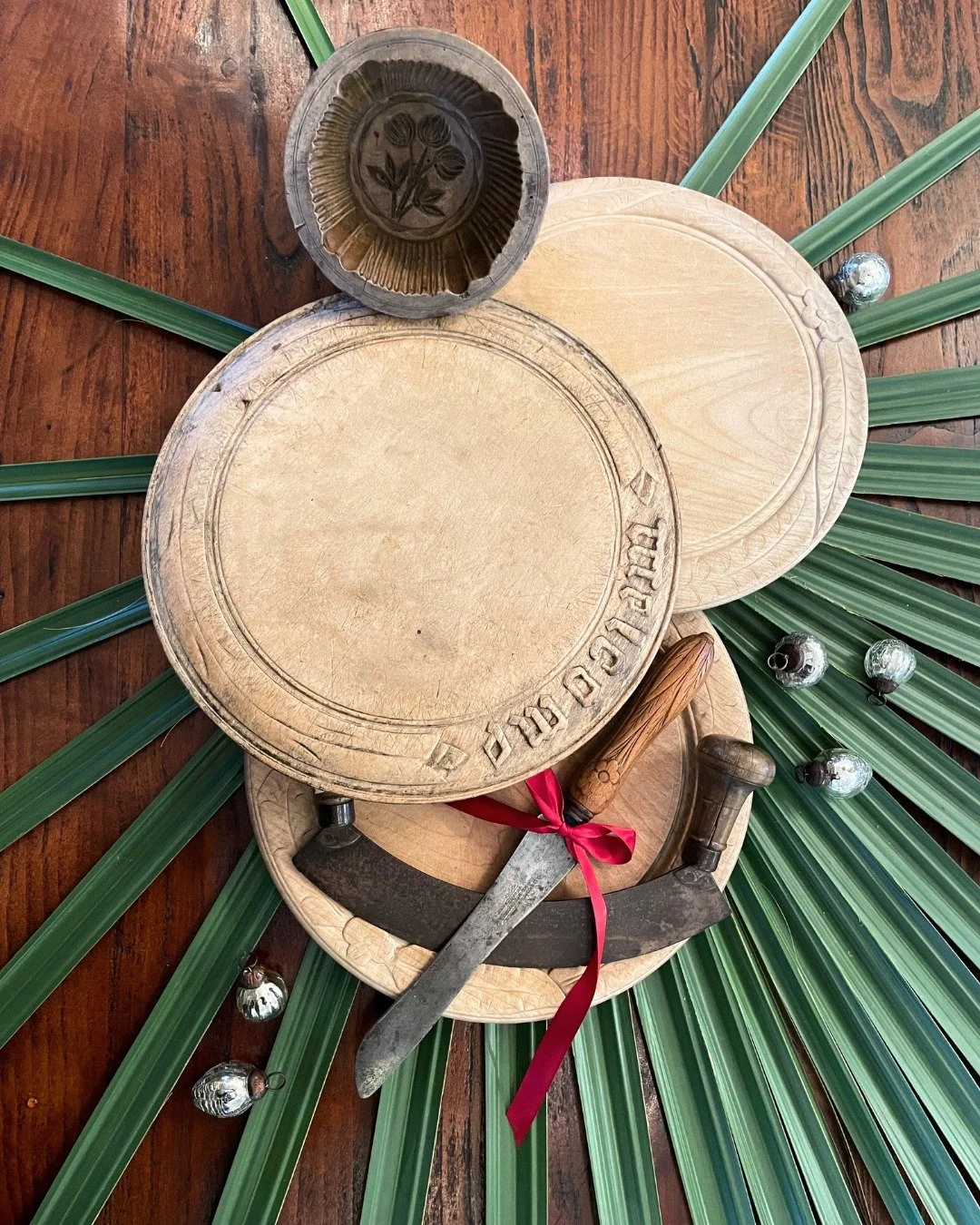 Functional finds make the best gifts! For inspiration, visit us in-store to browse our selection of antique English bread boards to mix &amp; match with one of our carved bread knives to pair with a fresh loaf &amp; butter for a gift that keeps on gi