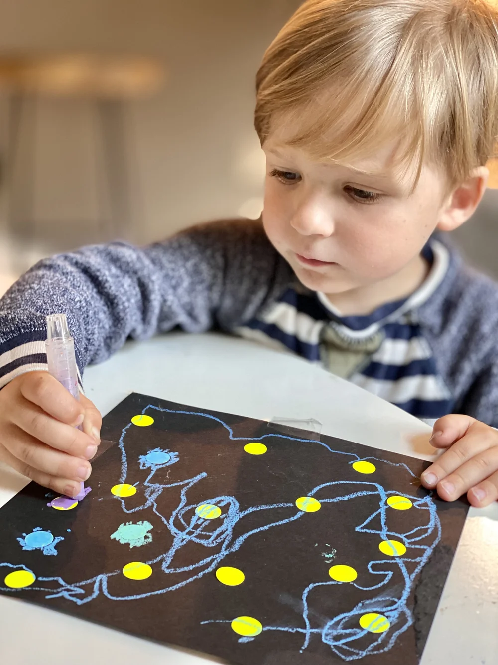 Process Art with Stickers and Tape — The Creativity Project ...