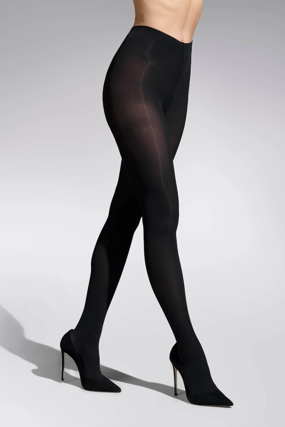 Opaque Tights in Noir 10D