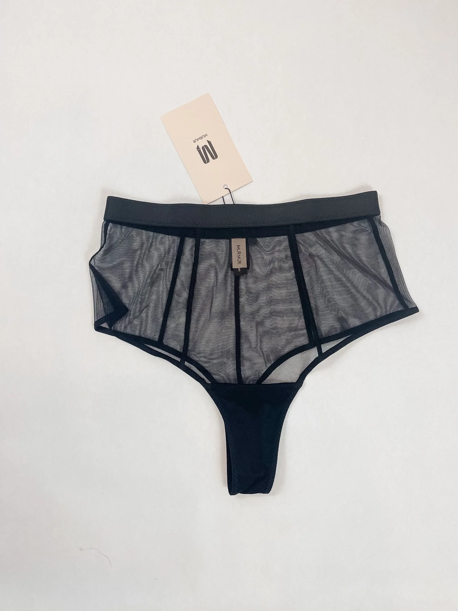 high waisted black underwear for sheer dress High-Waisted Panties — Jaryam Matte Chiffon Floral Gown