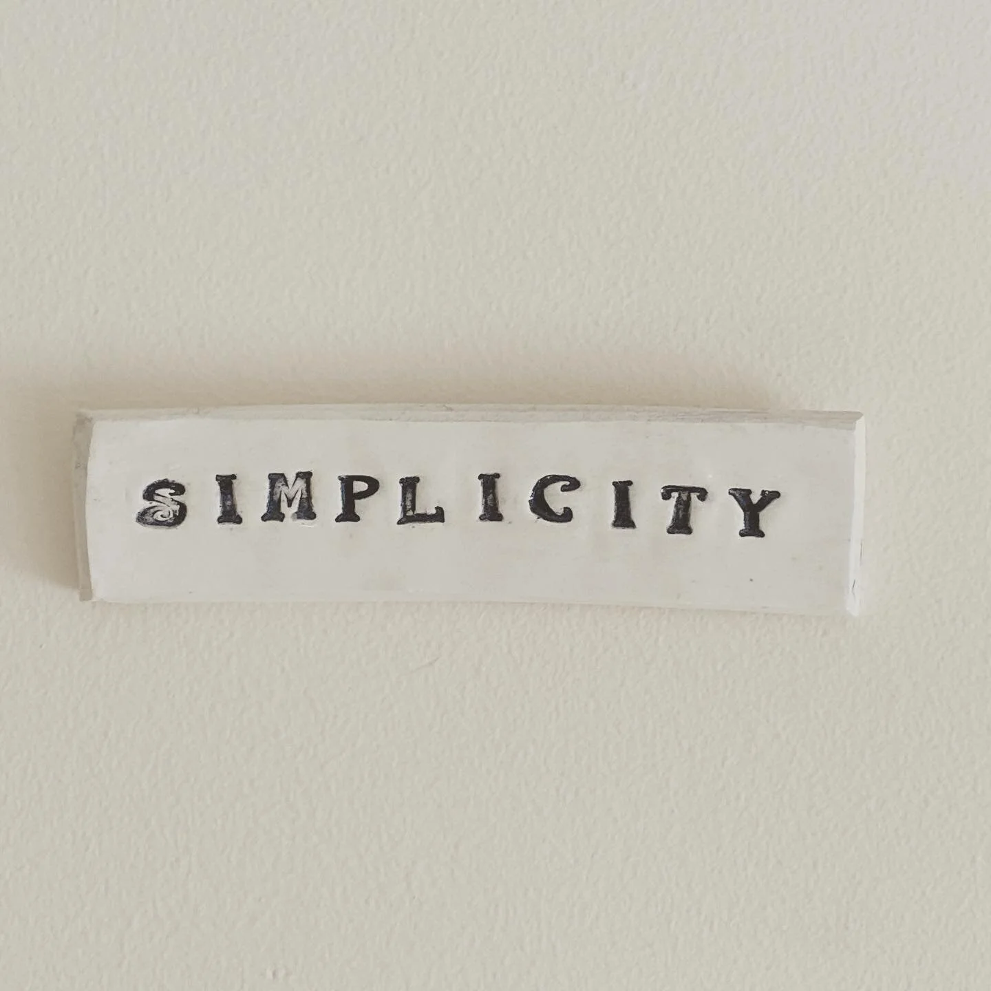 This sign hangs in my kitchen but it&rsquo;s not at eye level so I don&rsquo;t always notice it. When I do, it reminds me to pause and B R E A T H E.

I&rsquo;ve been thinking a lot lately about what I&rsquo;ve got hanging around my house. What I let